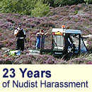 23 years of Nudist harassment at Studland